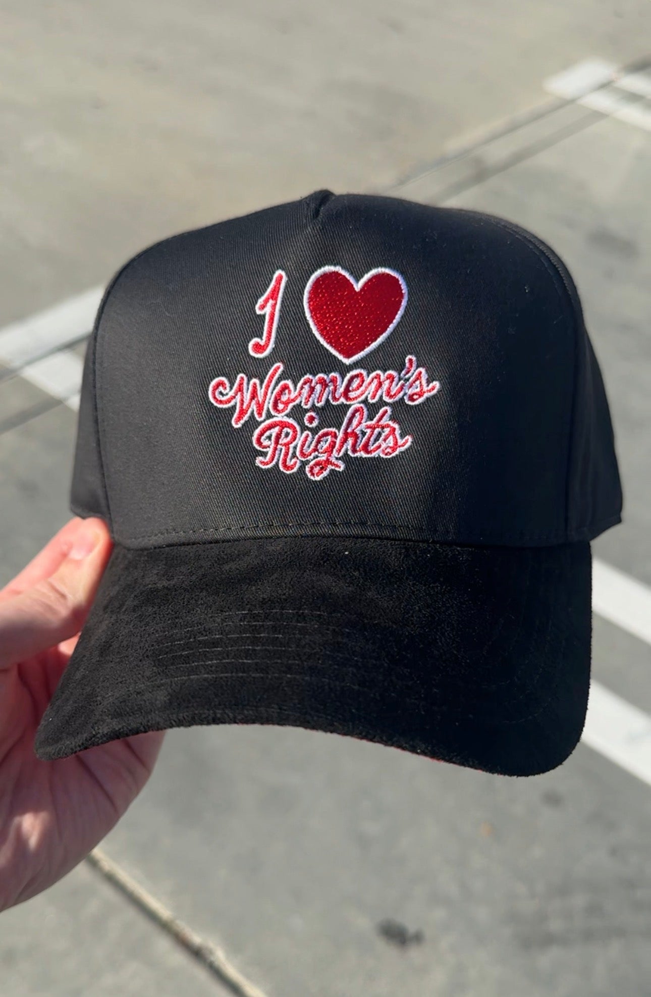 I LOVE WOMENS RIGHTS CAP